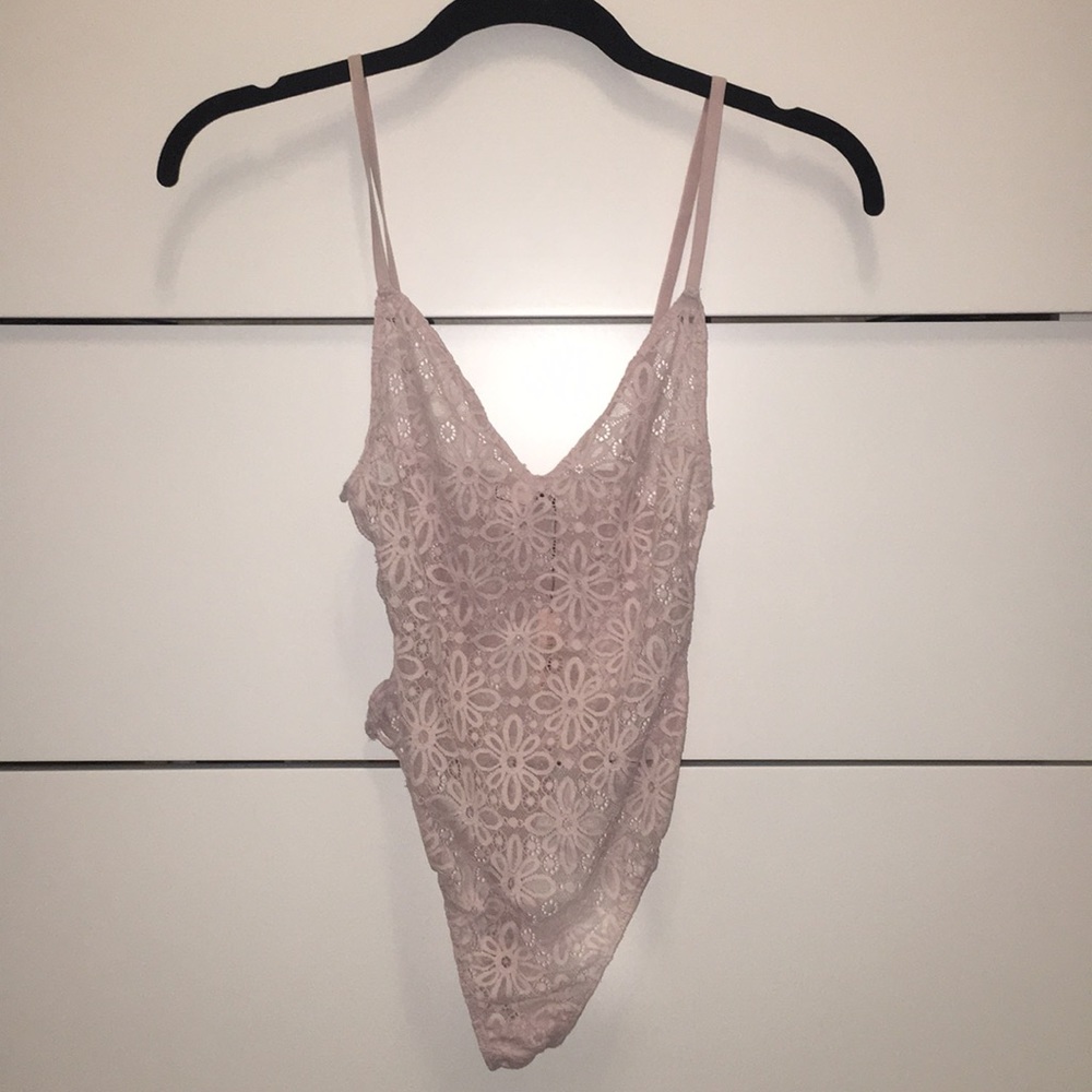 Light Pink Victoria Secret Lingerie body suit